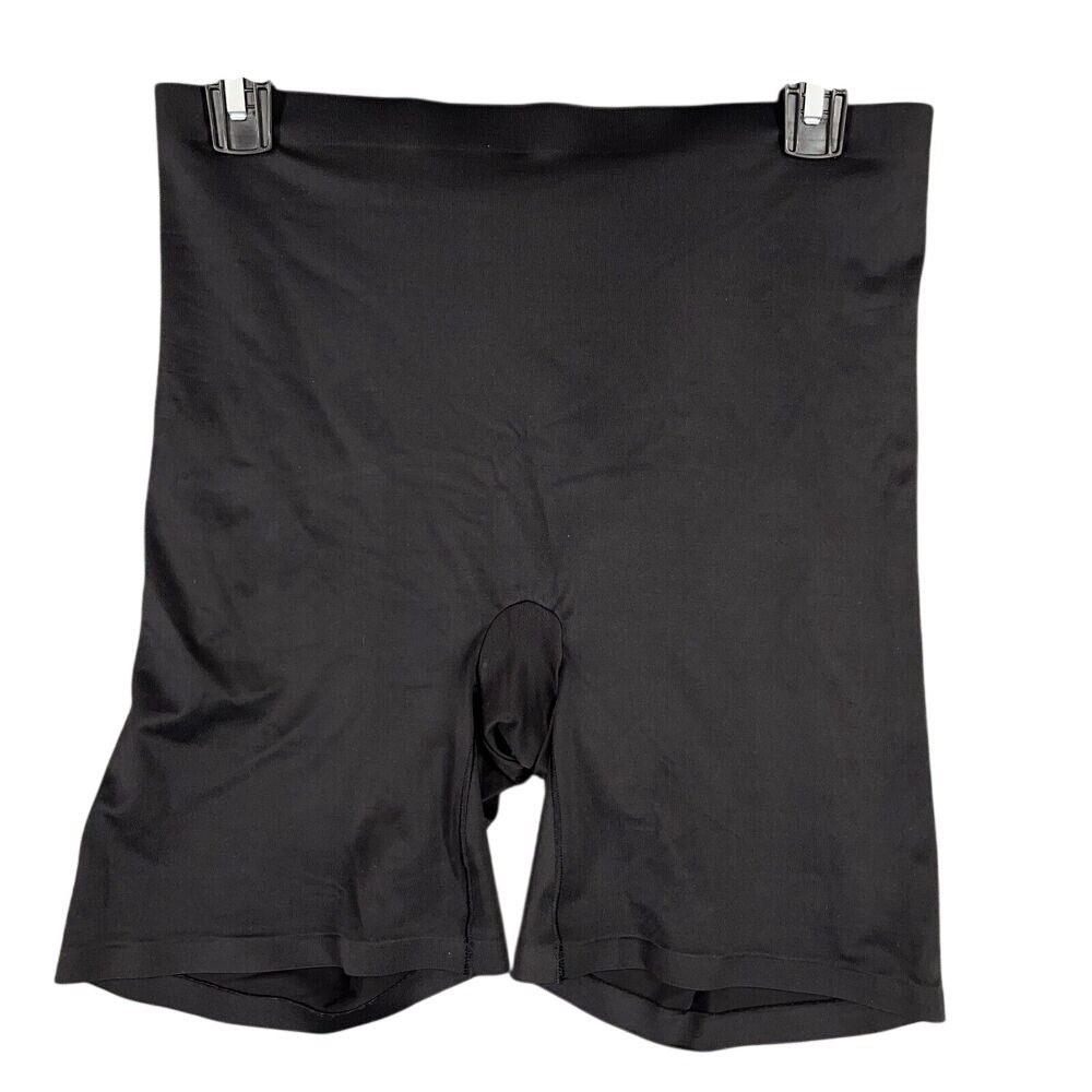 Maidenform Shapewear Womens L Black Shorty Shorts Light Cool Comfort Smooths